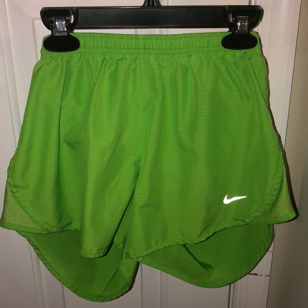 neon green nike shorts